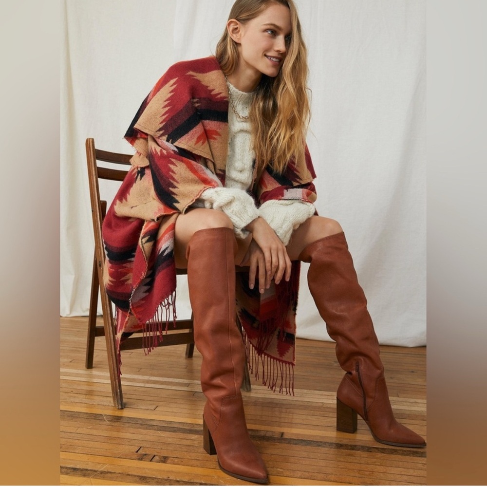 We the Free sold Out Riley Tall Slouchy boots in cognac. Worn twice org $298